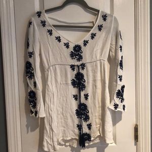 Worn once white long sleeve dress